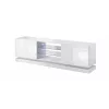 Cama TV spintelė QIU 200 MDF baltas blizgus/baltas blizgus