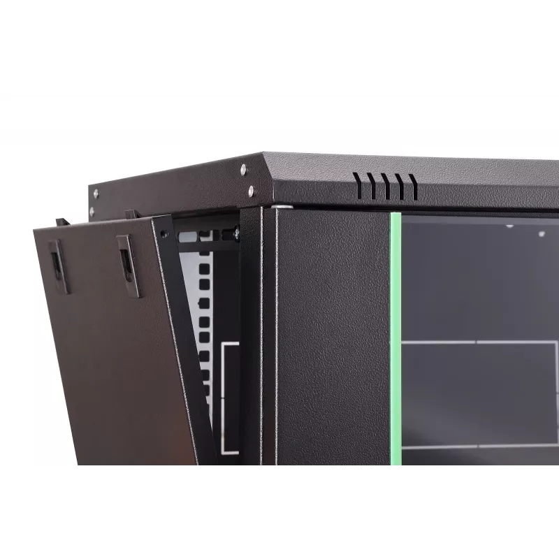 Prie sienos montuojama 19 colių stovo spinta DIGITUS Dynamic-N DN-37101 — 7U, 600x450 mm, IP20, raktinis užraktas, nesurinkta