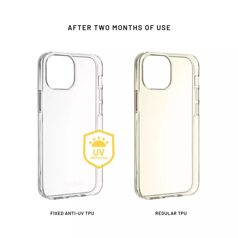 Fixed Story AntiUV | Užpakalinis dangtelis | Xiaomi | 15 | TPU | Skaidrus