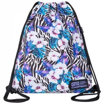 Batų maišelis CoolPack Solo Flower Zebra