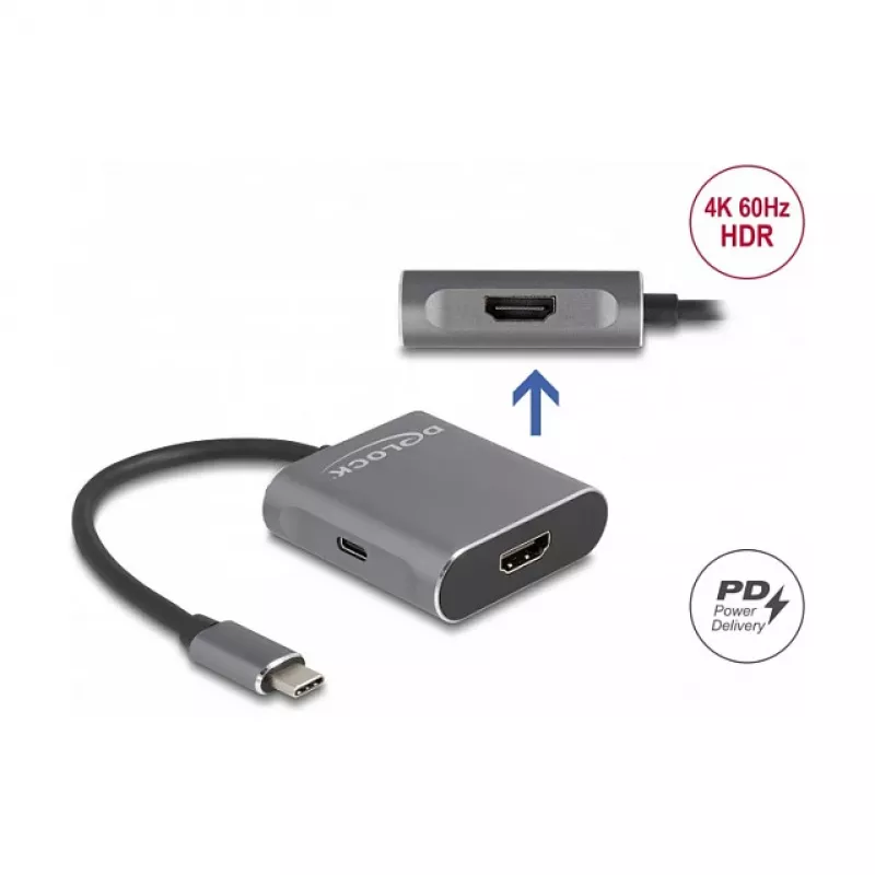 DeLOCK USB Type-C skirstytuvas DP Alt Mode į 2 x HDMI MST 3840x2160