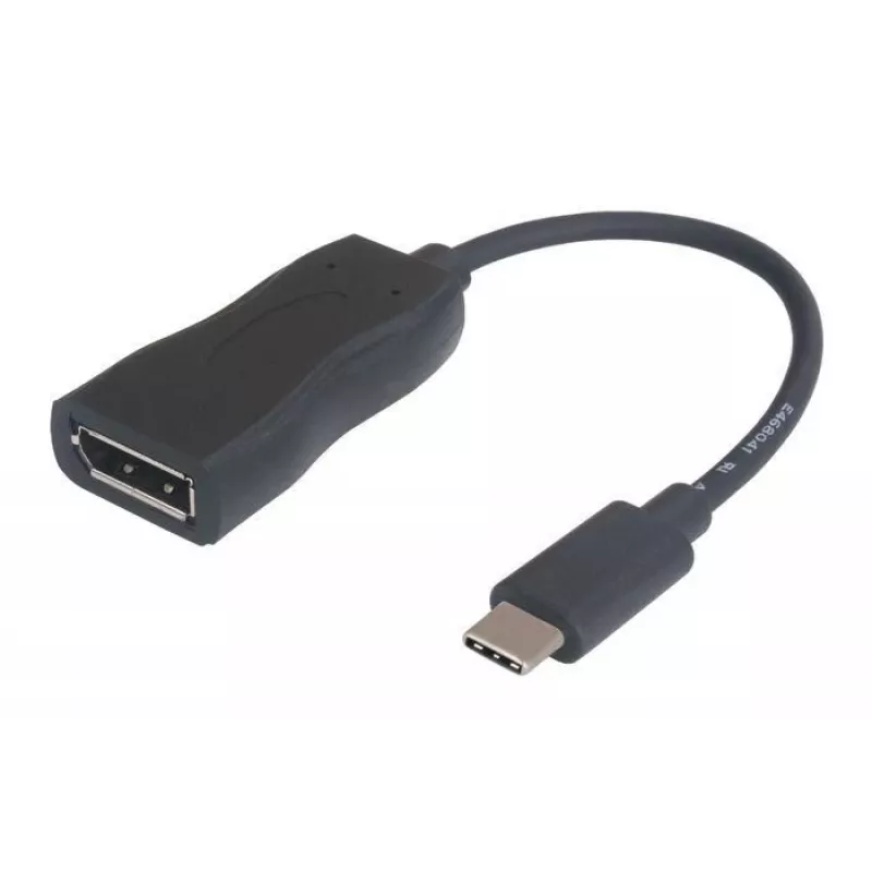 DisplayPort Alt Mode USB-C į DisplayPort kabelis Garbot 15 cm USB 3.1 Vyriška į Moterišką Juoda