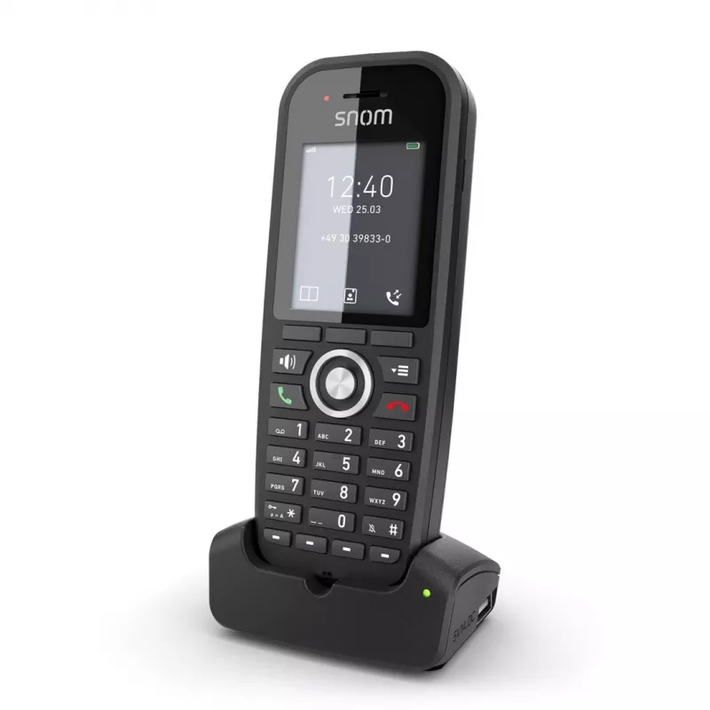 DECT telefonas Snom M30 IP DECT belaidis ragelis juodas