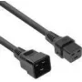 ACT Powercord C19 IEC Lock - C20 juodas 3 m, PC1286, 3 m, C19 lizdas, C20 lizdas, 230 V, 16 A