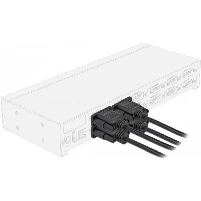 Serijinis kabelis DeLOCK 86575 juodas 3 m RS-232 Sub-D9
