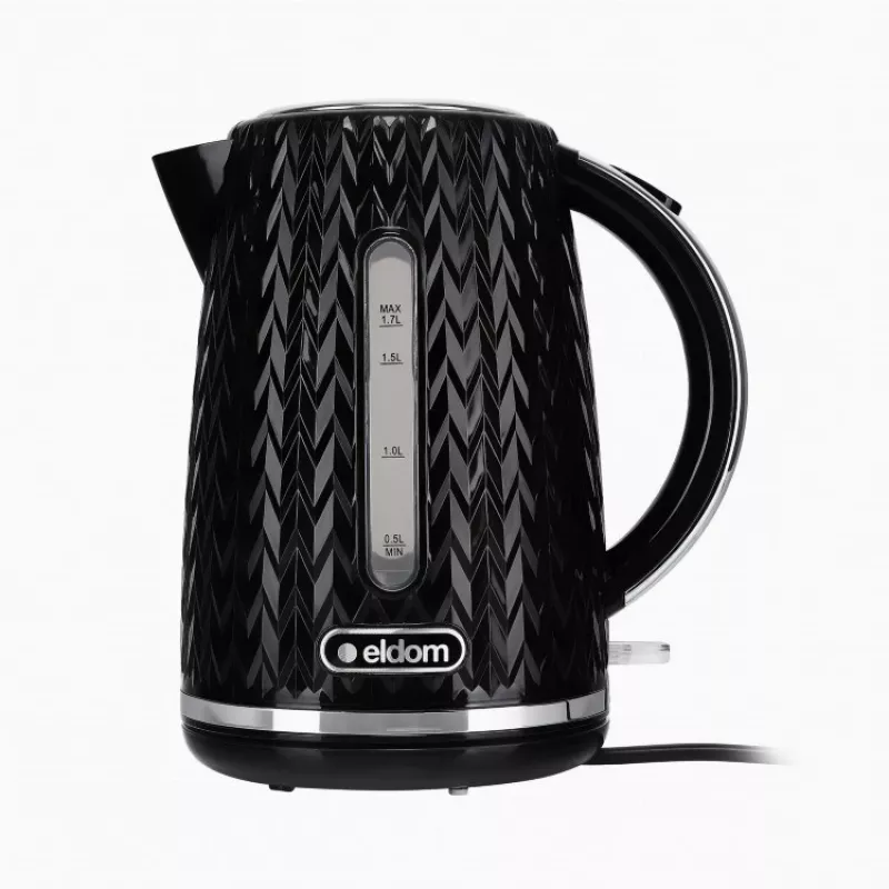 NELO virdulys, talpa 1,7 l, galia 2000 W, juodas