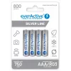 Pakartotinai įkraunamos AAA NiMH baterijos everActive EVHRL03-800 – 1.2 V, 4 vnt., cilindrinės 44.5×10.5 mm