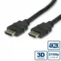 VALUE HDMI Ultra HD su Ethernet - Vaizdo/Garso/Tinklo kabelis - HDMI - HDMI, 19 kontaktų (V) - HDMI, 19 kontaktų (V) - 3 m - Dviguba izoliacija - Juoda (11.99.5682)