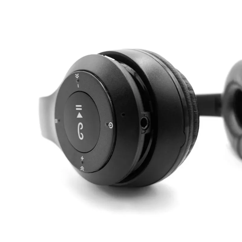 MEDIA-TECH EPSILION BT MT3591 belaidės ausinės Bluetooth 4.2 Mikrofonas Radijas FM Juoda