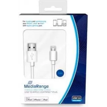 Lightning laidas MediaRange MRCS178 1 m Baltas