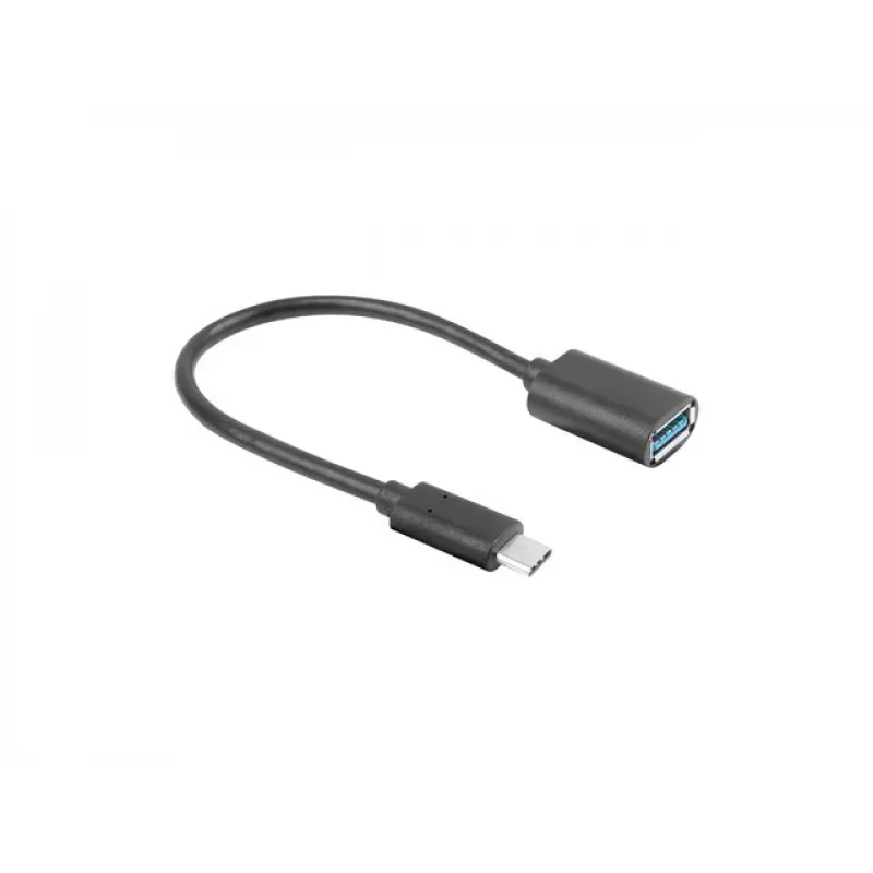 LANBERG AD-UC-UA-04 adapteris USB TYPE-C V - USB Type-A M 15cm Juoda