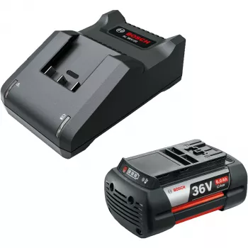 Baterijos paleidimo rinkinys Bosch GBA 36V 6.0Ah su AL 36V-20 įkrovikliu, juodas