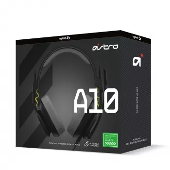 Logitech ASTRO Gaming A10 Gen 2 - Ausinės - Uždedamos ant ausų - Laidinės - 3,5 mm kištukas - Juoda (939-002047)