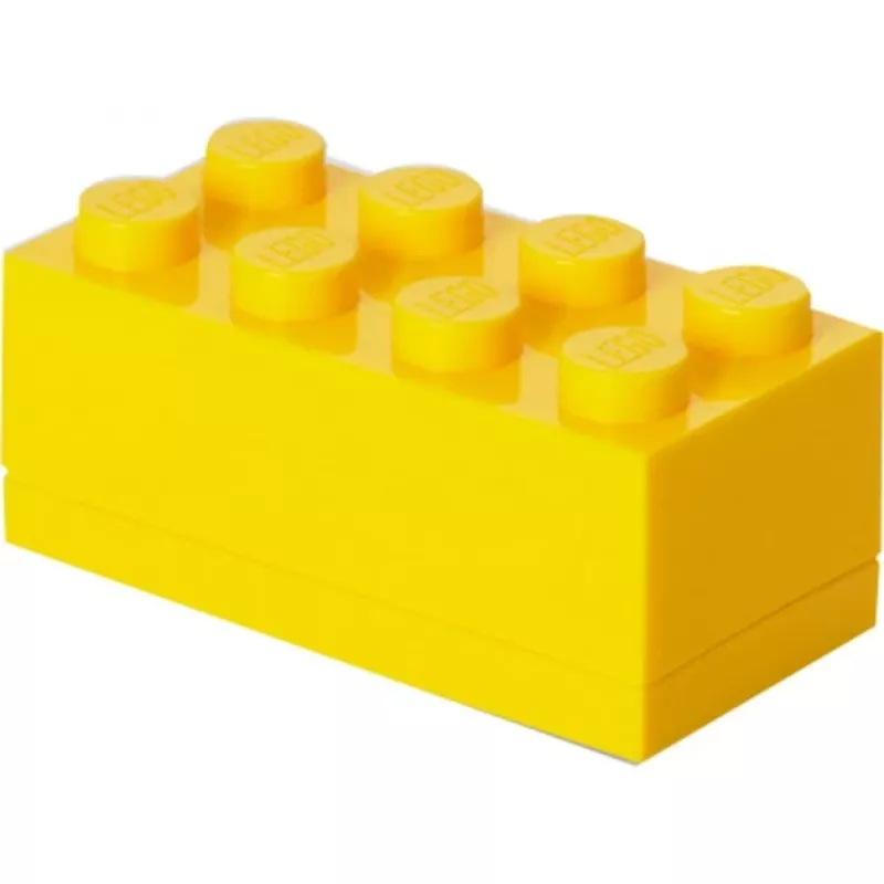 LEGO lunch container Room Copenhagen 4012 — polypropylene (PP), geltonas, 92×46×43 mm, 1 vnt.