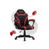 Vaikiška žaidimų kėdė Huzaro Ranger 1.0 Raudona Mesh, juoda, raudona