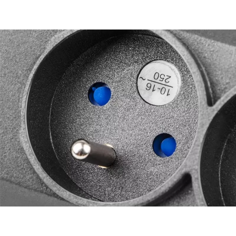 Armac M12 19 colių stovo maitinimo juosta, 12x 230V, vertikali, 1,5 m, juoda (M12/15/CZ)