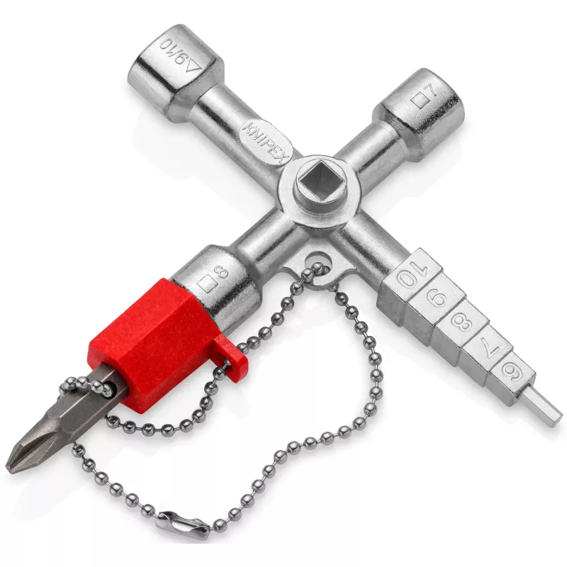 Knipex 00 11 04 universalus / valdymo spintelės raktas