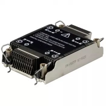Supermicro SNK-P0077P kompiuterio aušinimo sistema Procesoriaus šilumos šalintuvas/radiatorius Juodas, Nerūdijantis plienas