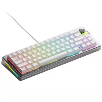 Mechaninė žaidimų klaviatūra GLORIOUS GMMK 3 Pro 65% iš anksto surinkta ANSI US su Fox HE jungikliais, sidabrinė