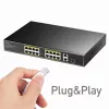 Cudy FS1018PS1 tinklo jungiklis su 18 Fast Ethernet prievadų ir PoE