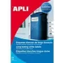 Spausdintuvo etiketės APLI 01228 Baltos Poliesterio A4 210x297mm 20 lapų