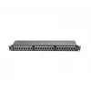 Pataisų skydelis 1U LANBERG PPS5-1024-B — 24 prievadų RJ-45 Cat5, metalinis, juodas, montavimas į stovą