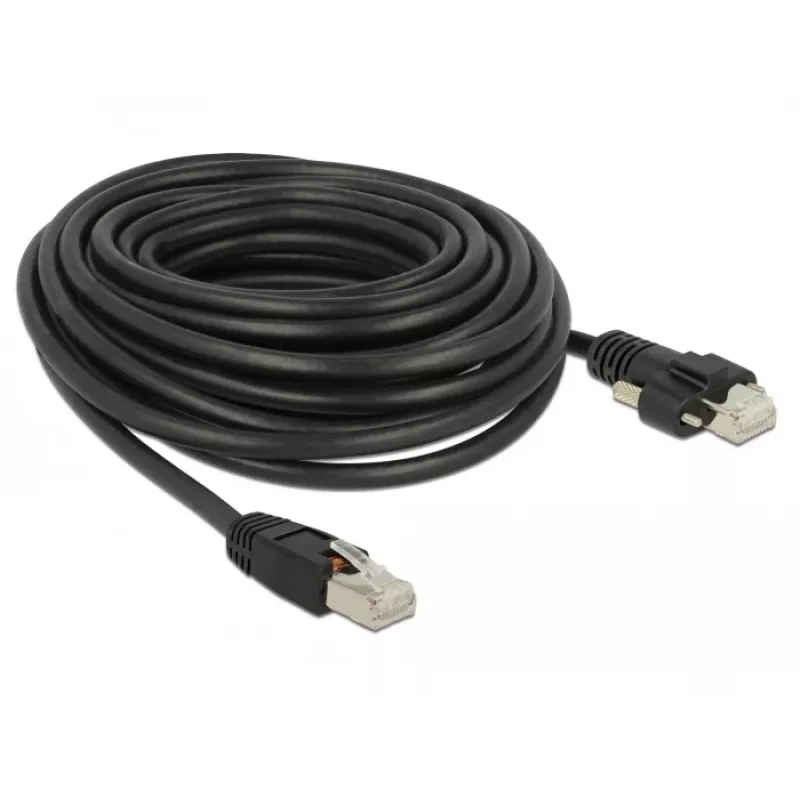 Tinklo kabelis DeLOCK 85672 RJ-45 Cat6 10 m Juodas