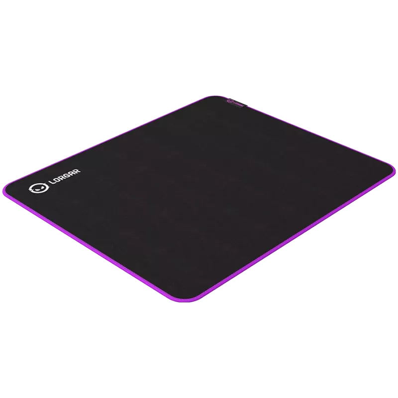 Lorgar Main 315, pelėdos kilimėlis, didelės spartos paviršius, violetinis neslystantis guminis pagrindas, dydis: 500 mm x 420 mm x 3 mm, svoris 0,39 kg