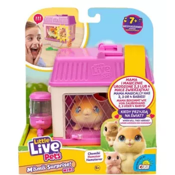 Interaktyvus žaisliukas Cobi Little Live Pets Mama Surprise Mini Hamster MO-26626, maža kolekcinė figūrėlė