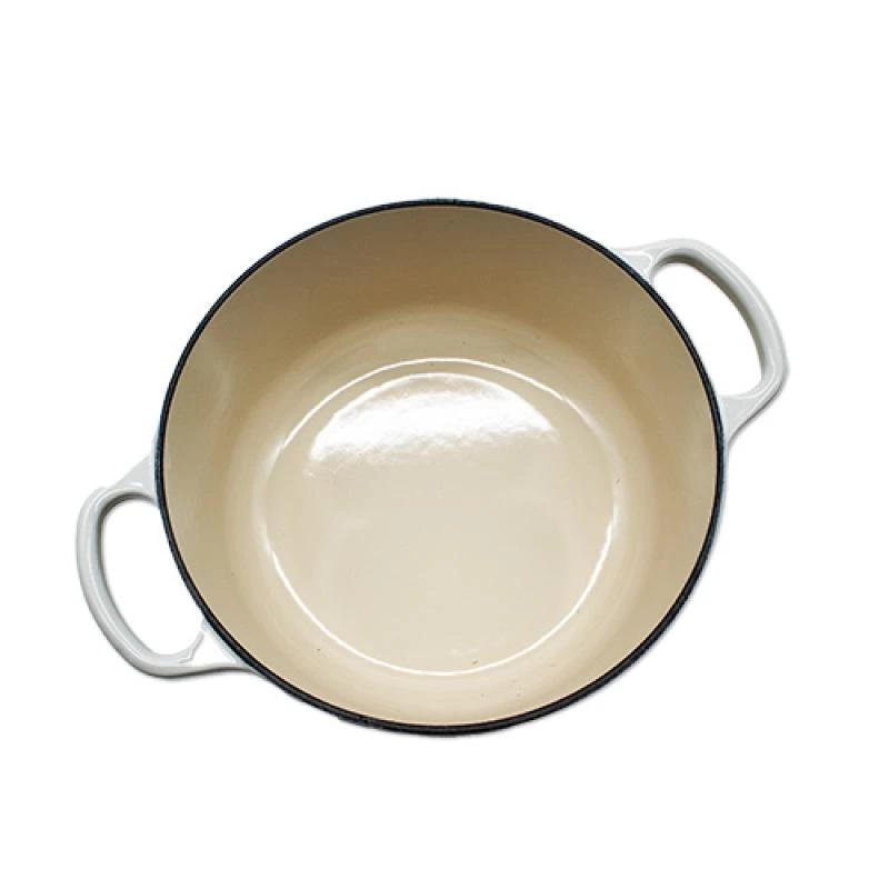 Le Creuset Signature Roaster apvalus baltas 20 cm