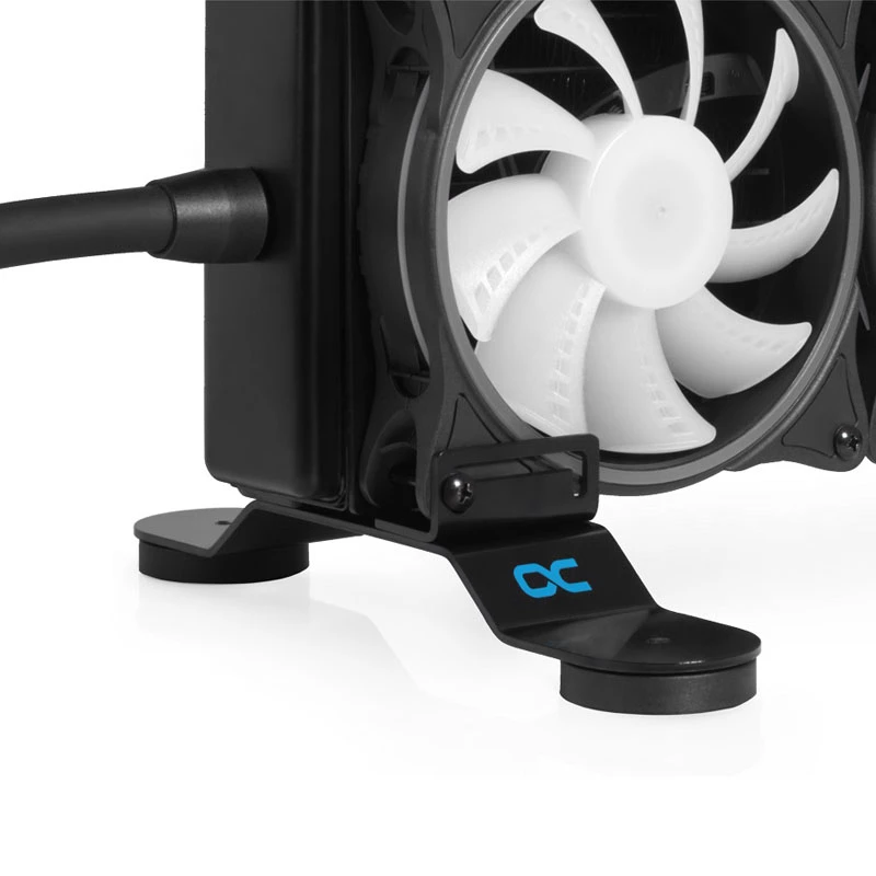 Dekoratyviniai priedai Alphacool 29943 juodi plastikas plienas 194mm 43mm 40mm