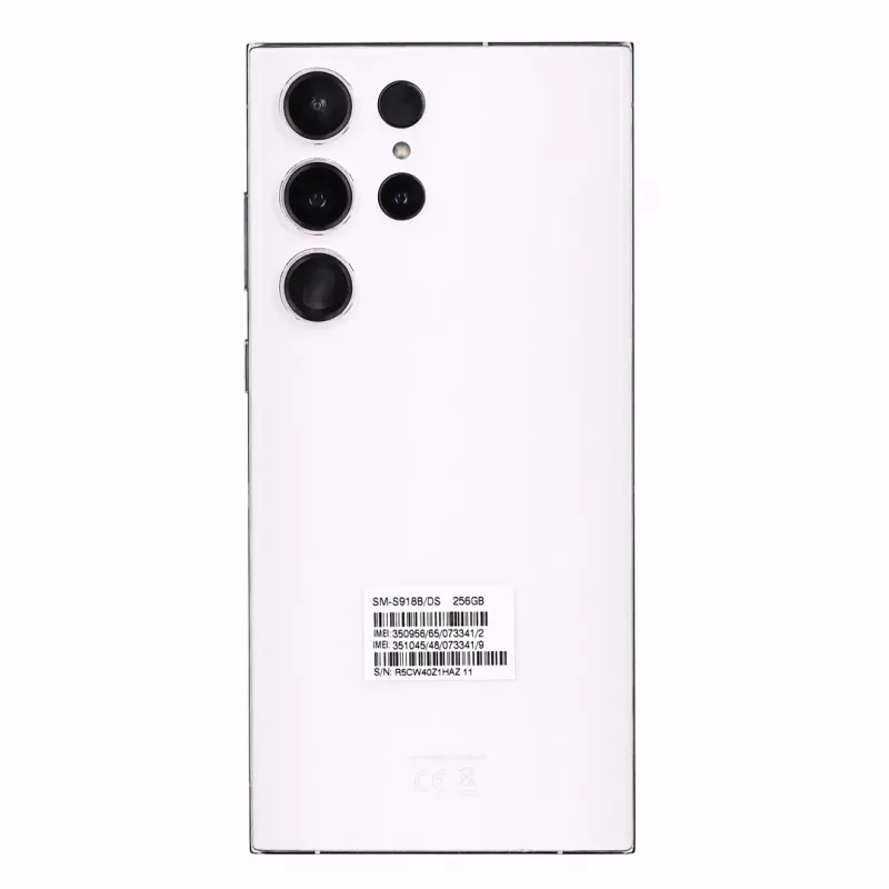 Samsung Galaxy S23 Ultra S918B DS 8/256GB Balta (REMADE) 2Y