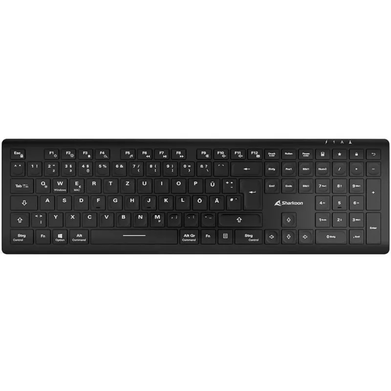Sharkoon OfficePal K30W juoda DE išdėstymas guminiai kupolai