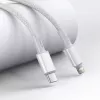 USB-C į Lightning Baseus didelio tankio pintas laidas, 20W, PD, 2m (baltas)
