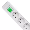 Power Extension Qoltec 50288 1.8m 4 AC Outlets Indoor White