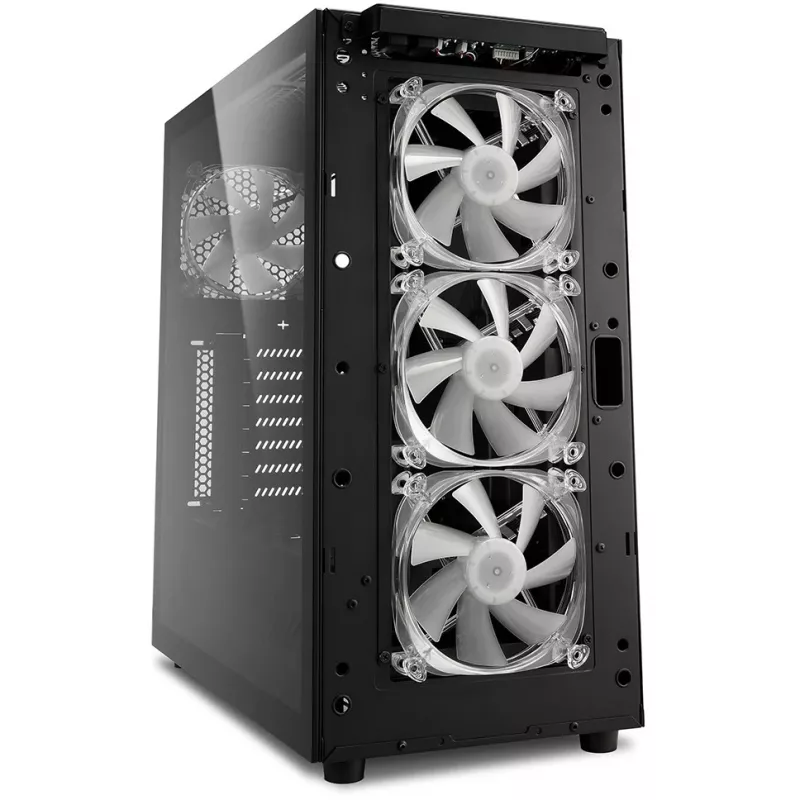 PC korpusas Sharkoon TG6M RGB Tower juoda