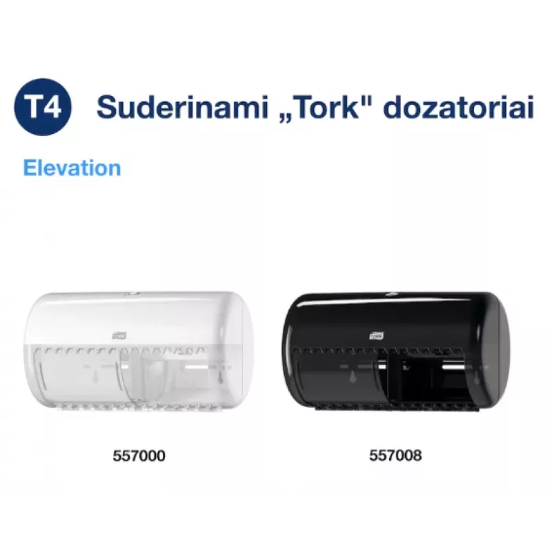 Tualetinis popierius Tork Premium Extra Soft Conventional T4 — 4 sluoksnių ritinėliai 9,7 cm x 19,1 m, pakuotėje 6 vnt.