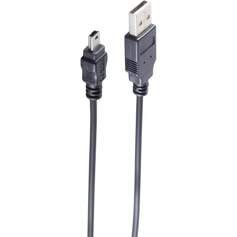 USB laidas ShiverPeaks BS14-16025 1m USB A Mini-USB B Juodas