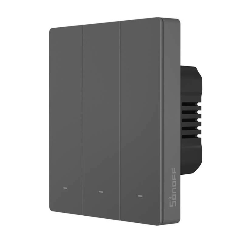Išmanusis sieninis jungiklis Sonoff M5-3C-80 Wi‑Fi — 3 vietų, montuojamas ant sienos išmanusis jungiklis, modelis M5-3C-80