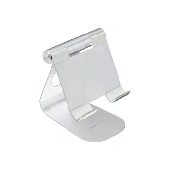 TERRATEC iTab M - Stovas mobiliajam telefonui / planšetei - Aliuminis - Sidabrinis - Ekrano dydis: 8,8-25 cm (3,5-10) - Stalviršio stovas (219728)