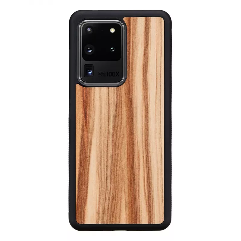 man and wood telefono dėklas Samsung Galaxy S20 Ultra — cappuccino Juoda