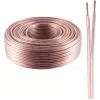 Garsiakalbio kabelis ShiverPeaks BASIC-S 2x0,75 mm² skaidrus CCA 100 m