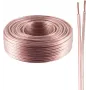 Garsiakalbio kabelis ShiverPeaks BASIC-S 2x0,75 mm² skaidrus CCA 100 m