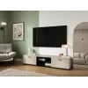 TV spintelė Cama Meble SOHO 180x43x37 cm — kašmyro spalvos viršus, juodas korpusas