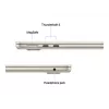 „MacBook Air 13“, žvaigždėtas, M4 (10 branduolių CPU / 10 branduolių GPU), 24 GB, 512 GB, vokiška klaviatūra, 35 W dviejų USB-C prievadų maitinimo adapteris, MC6A4D/A