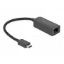 Adapter USB Type-C vyriškas į 2.5 Gigabit LAN kompaktiškas DeLOCK 66645