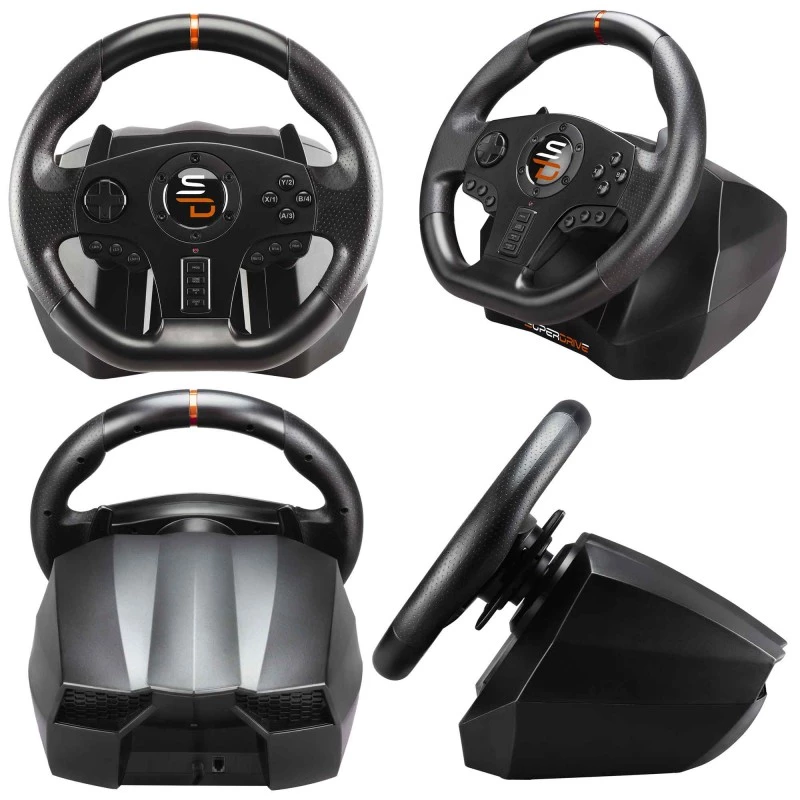 Subsonic SA5595-PC žaidimų valdiklis juodas USB vairaratis + pedalai