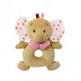 Barškutis TULILO 9362 rožinis drambliukas 18 cm kūdikių žaislas