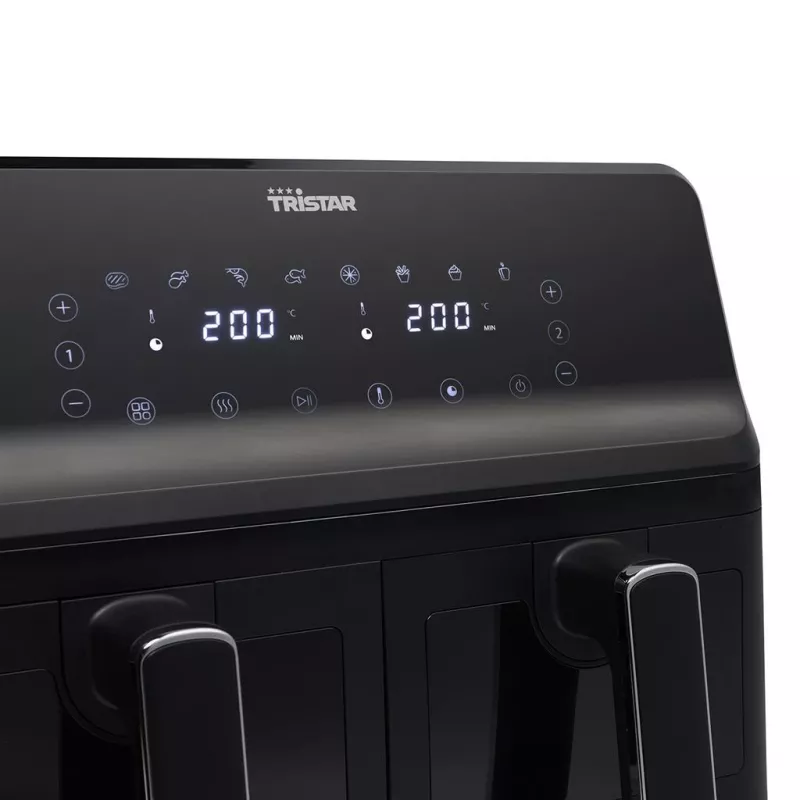Karšto oro gruzdintuvė Tristar FR-9040 8 L 2700 W Dviguba Juoda