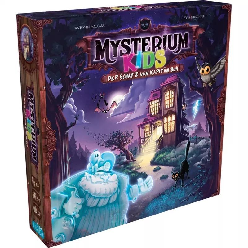 Mysterium Kids: kapitono Buh lobis, stalo žaidimas